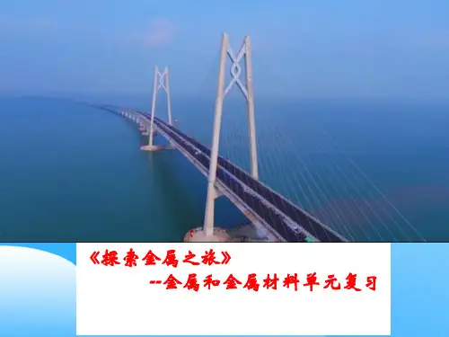 人教版化学九年级全册 第一单元  金属和金属材料复习  课件ppt