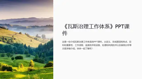《瓦斯治理工作体系》课件