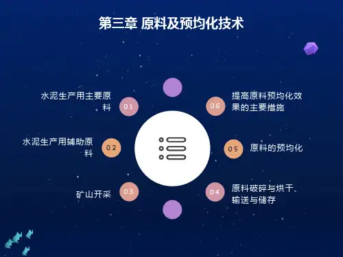 《水泥工艺学》第3章原料及预均化技术