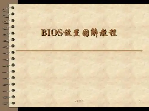 BIOS设置图解教程  ppt课件