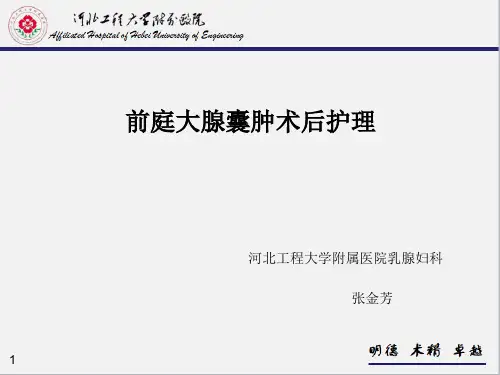 前庭大腺囊肿术后护理课件PPT