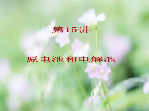 原电池和电解池PPT教学课件