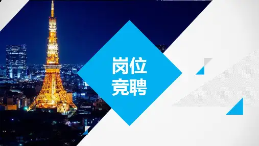 工程项目技术负责人岗位竞聘演讲PPT