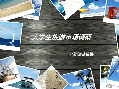 大学生旅游市场调研PPT课件