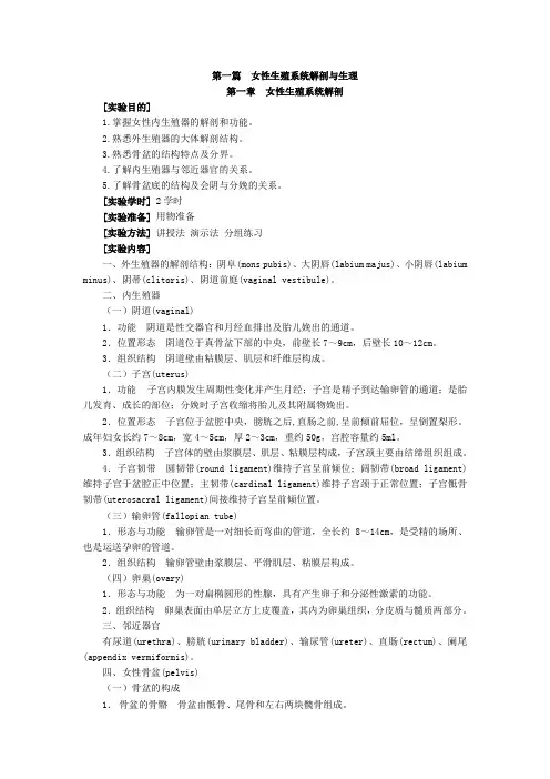 女性生殖系统解剖.讲义【母婴护理】【妇产科护理】@阿克苏