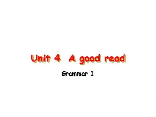 牛津译林版八年级下册英语课件：8B Unit 4 A good rea