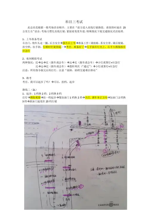 最新最全的武汉市大学生驾考科目三路考考试要点