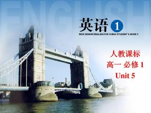 人教版高中英语必修一Unit5 Workbook Listening 精品课件