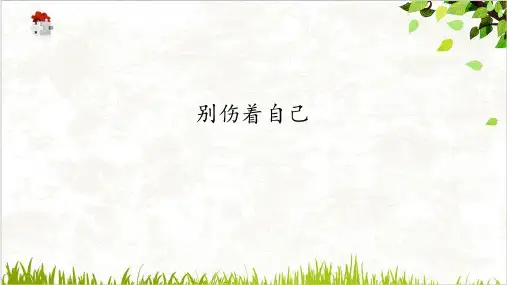 道德与法治《别伤着自己》PPT课件部编版2