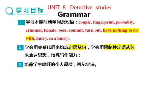 Unit8 grammar 课件2022-2023学年牛津译林版英语九年级上学期