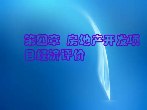 房地产开发项目经济评价 (3)