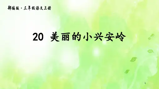 部编版三年级上册20 美丽的小兴安岭PPT