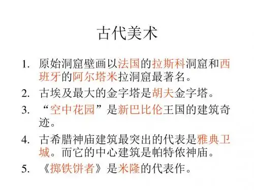 美术常识(外国)