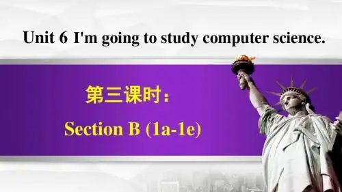 人教版go for it八年级英语上册 Unit 6 Section B (1a-1e)【精品课件】