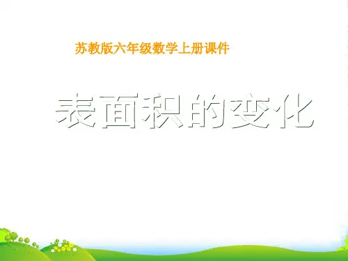 六年级数学上册 表面积的变化 2课件 苏教