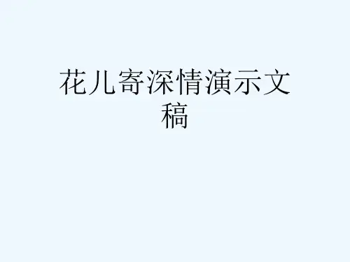 花儿寄深情演示文稿