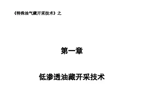 (完整版)低渗透油藏开采技术