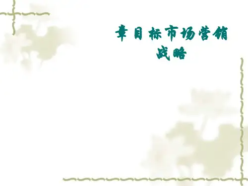 目标市场营销战略(PPT 45页)