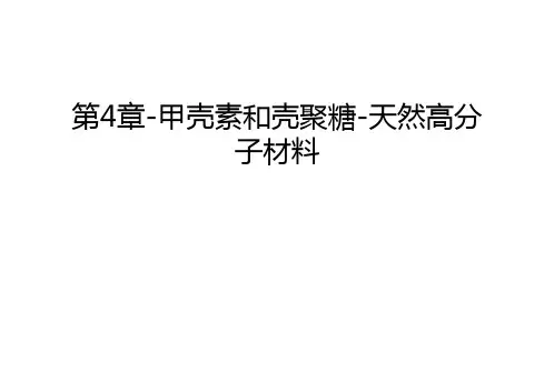 第4章-甲壳素和壳聚糖-天然高分子材料资料讲解