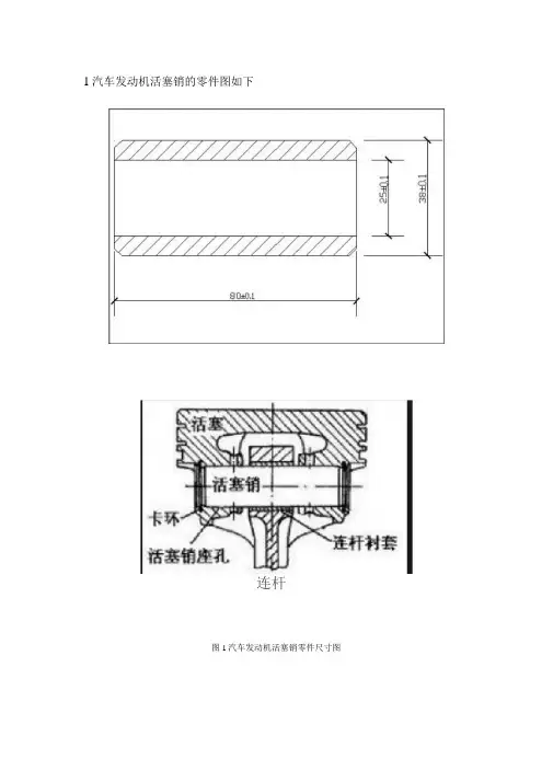 汽车发动机活塞销的选材与热处理工艺课程设计