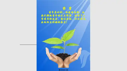 小学生成长记录手册范本小学生PPT课件