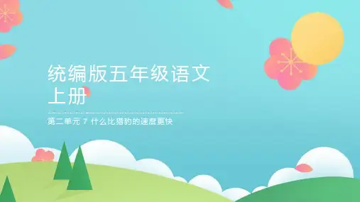 7 什么比猎豹的速度更快 课件(共28张PPT)