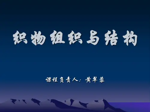 织物组织与结构(PPT270页)