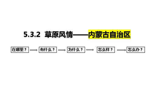草原风情 ppt