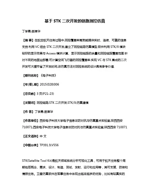 基于STK二次开发的链路测控仿真