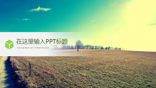 欧美华丽唯美立体渐变商务工作总结ppt模板