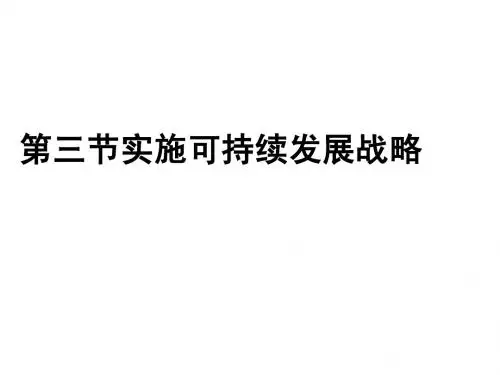 可持续发展战略