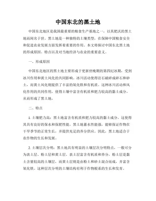 中国东北的黑土地