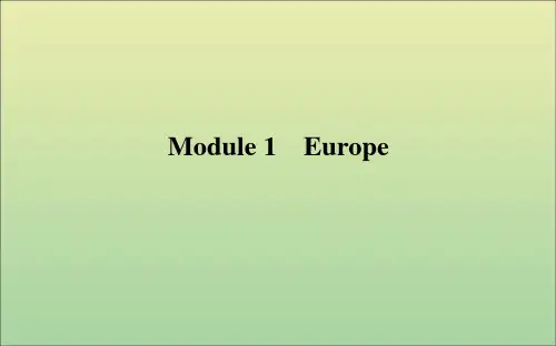 2021高考英语一轮复习Module1Europe课件外研版必修3