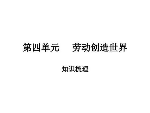 八年级政治劳动创造世界(1)(中学图文课件分享)