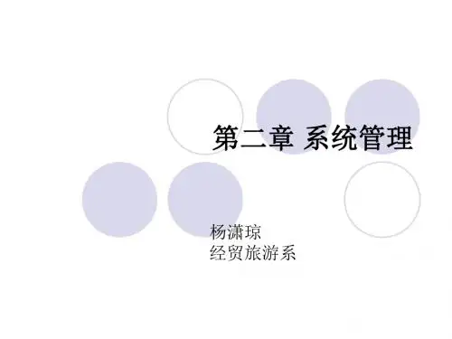 会计电算化课件--二、系统管理