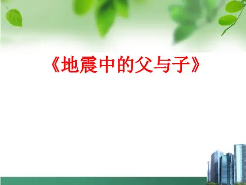 地震中的父与子课件