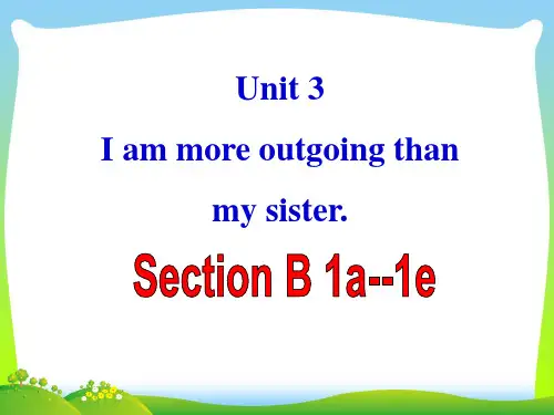 人教版八年级英语上册 Unit3 Section B 1a-1e 优质课件