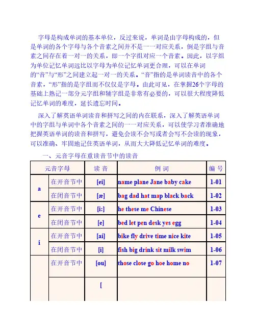 《英语单词正确拼读方法》