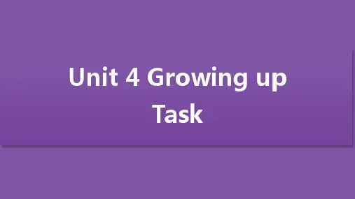 九上英语课件Unit4 Task 课件(共17张PPT)