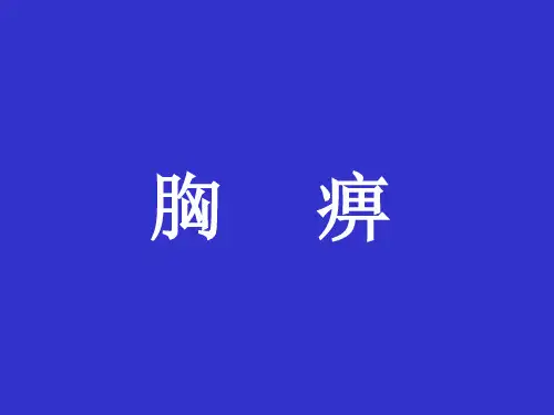 胸痹的概念