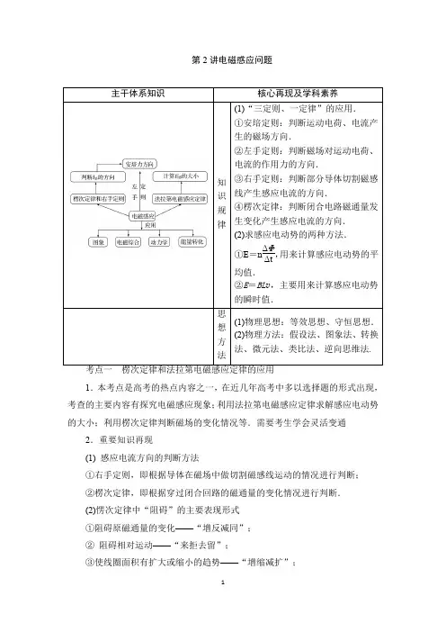 专题四第二讲 电磁感应