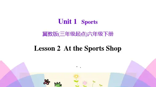 《At the Sport Shop》Sports PPT课件