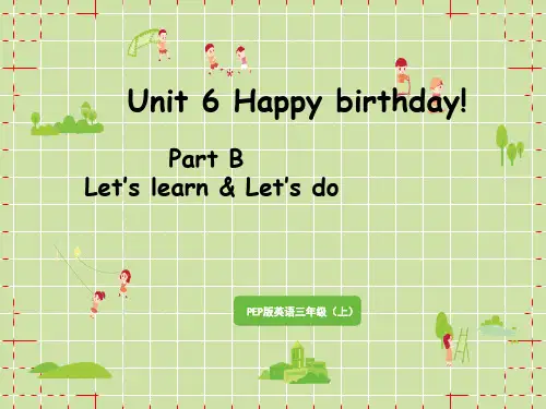 人教版小学三年级上册英语精品教学课件 Unit6 PartB 第5课时Let's learn