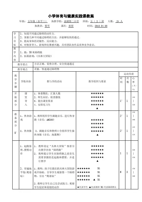 10.30~40米内通过3~4个障碍物的跑 (2)