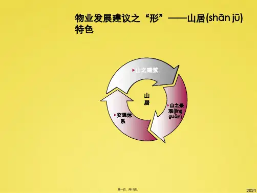 山地型别墅区规划案例(共19张PPT)