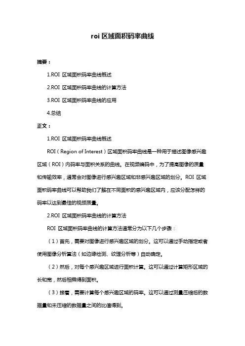 roi区域面积码率曲线
