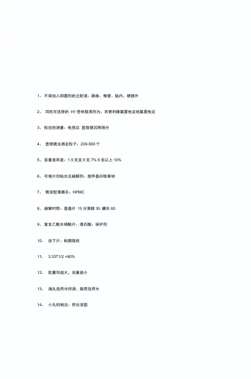 2012执业药师考试《药理学》试题网友版