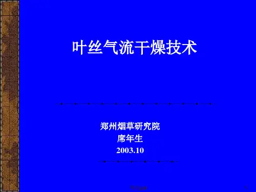 《叶丝气流干燥技术》PPT课件