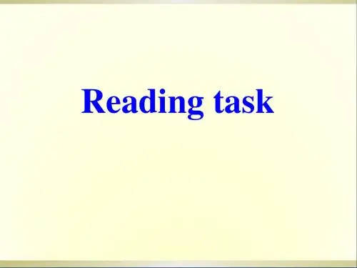 高中英语 Unit 5 Nelson Mandela-a modern hero Reading task课件 新人教版必修1