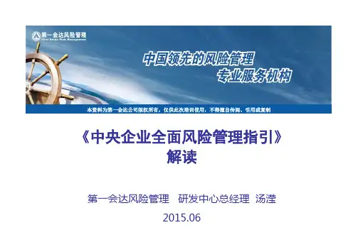 中央企业全面风险管理国资委指引解读